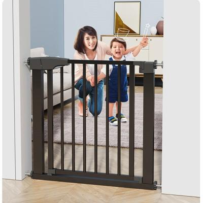 China Metal Baby Gate Door Barrier Extra Wide for Stairs & Doorways, Pressure Mounted Baby Safety Gates BG01-B for sale