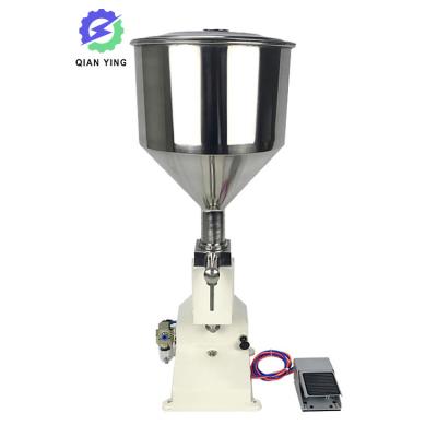 China Semi automatic small bottle cream cosmetic paste food product filling machine toothpaste tube liquid filling machine for sale