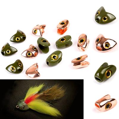 China Diy copper alloy fishing lures and main and fish baits skulpin head for fly tying materials for sale