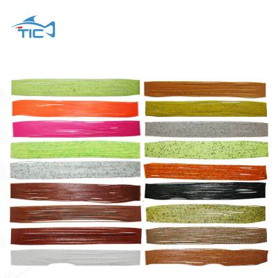 China Fishing Sports DIY Fishing Lures Silicone Skirt Bands, Silicone Skirt Tags, Silicone Legs Edges Octopus Skirts for sale