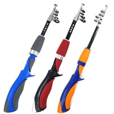 China Telescopic Fishing Rod Mini Pocket Ice Spinning Telescopic Fishing Rod Telescope Fishing Rod Reel for sale