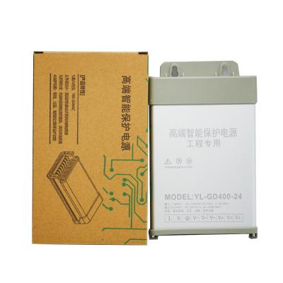 China OEM 24V 16.6A 400W AC/DC LED Adapter Power Supply RP-400-24 Rainproof Changing Power Supply for sale