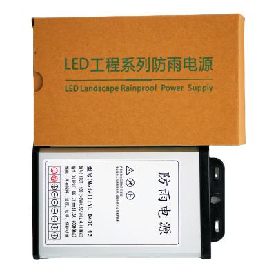 China In Stock 220V AC Input Voltage 12v Single Output 33.3a Led Switching Power Supply Rainproof 400w Led Driver Constant Voltage RP-400-12 for sale