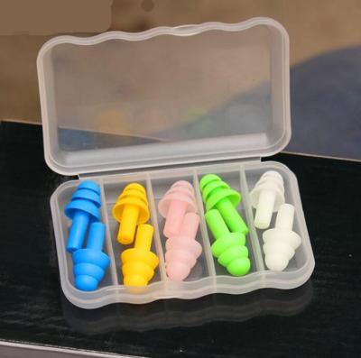 China Study Swimming Ear Plugs Soft Silicone Noise Canceling Earplugs for sale