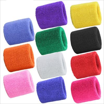 China Universal Custom Sports Logo Aweaty Wrist Towels Knitting Wrist Support Bands for sale