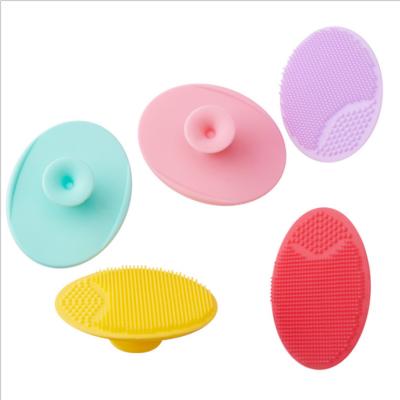 China Soft Cushion Silicone Bath Brush for Body Face Scalp Massage Scrubber Baby Hair Shower for sale