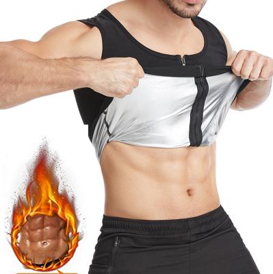 China QUICK DRY Sweated Men's Body Workout Tank Top Shaper Slimming Shaping Tops Weight Loss Sauna Vest for sale