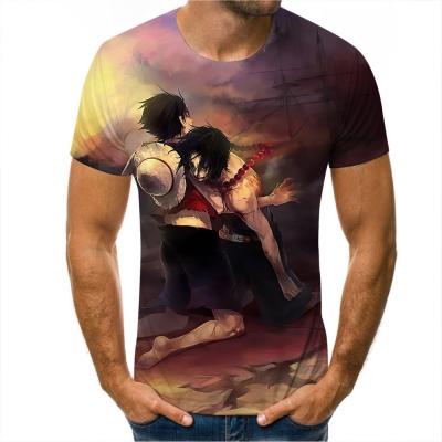 China 2022 Anti-Wrinkle Anime Lu-FF-y T-shirt 3d Print Custom One Piece T-shirt Custom Design Good Anime T-shirts quality for sale