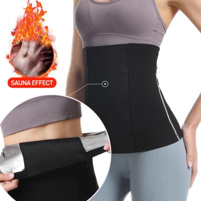 China New Arrival Sauna Waist Trainer Plus Size Sweat Belt QUICK DRY Stomach Wraps Sauna Waist Trainer For Women for sale