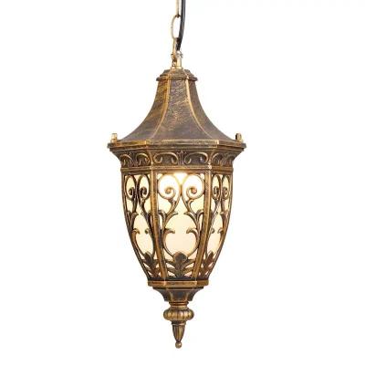 China Back to cafe restaurant hallway villa retro style LED chandelier balcony antiques garden chandelier outdoor waterproof design sense for sale