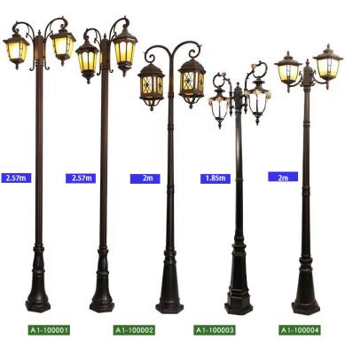 China High size direct multiple options LED aluminum alloy street light hotel pole rust villa garden waterproof garden street light for sale