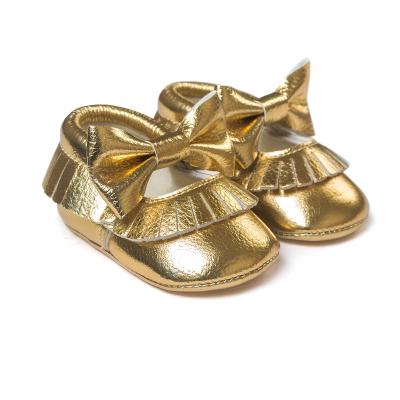 China WONBO 2019 New Fashion Anti-odor Baby Moccasins Toddler Tassel Bowknot Baby Shoes For 0-2 Years Girl Shoes for sale