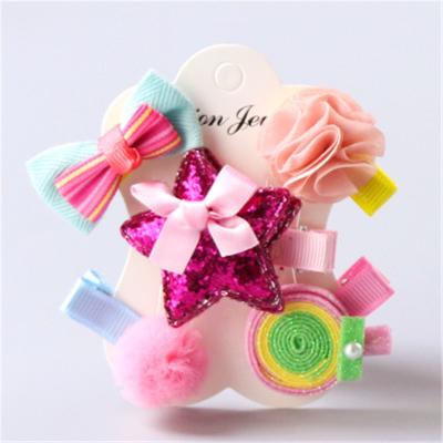 China Other Lovely Babies Flower Cartoon Hairpins Hair Clip Kids Hair Accessories for sale