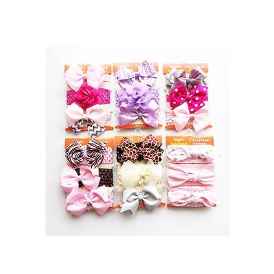 China 3PCS/Set Beauty 3PCS/Set Baby Bow Knot Hairband Cotton Bow Knot Hairband Cute Baby Children's Hair Soft Sunshine Hair for sale