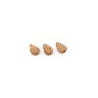 China Cork Diameter 27mm*38mm L Bobbers Cork Drift Water-Drop Shape Fishing Slip Floats for sale