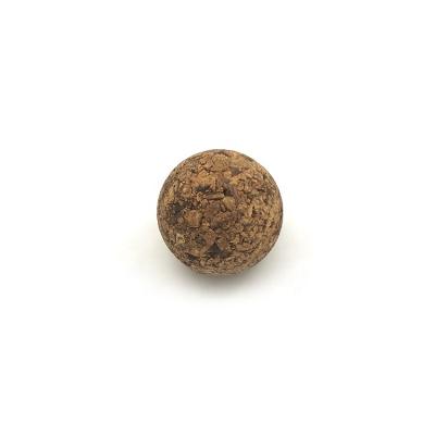 China Cheap Price Agglomerated Natural Solid Cork Ball 91mm Diameter Sports Agglomerated Cork Baseball Core for sale