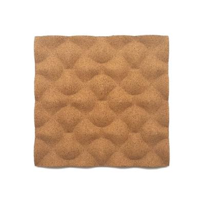 China Modern 3D Cork Wall Tiles for Interior Wall Decor 200x200mm Set of 5 for sale