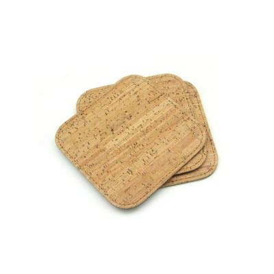 China Heat Resistant Sustainable Cork Mats Cork Board Coasters Suitable For Wine Tea For Family Or Hotel, 110mm L for sale