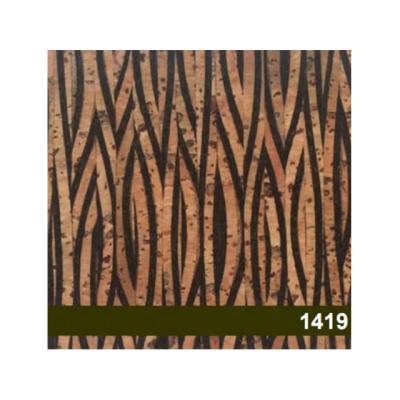 China Cork Leather 1419 Sheet 0.7mm Length Width x 90cm Thickness x 60cm Elastic Brown Cork Fabric for sale