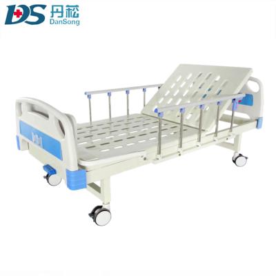 China Factory Price 2 Functions ABS Simple Crank Manual Hospital Bed Dining Table for sale