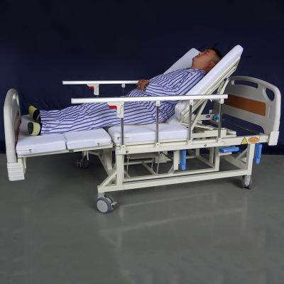 China 5 Functions Disabled Manual Transfer Trolley Home Care Patient Bed for sale