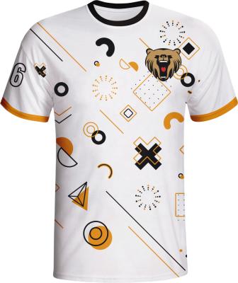 China Wholesale QUICK DRY Polyester T Shirts Sublimation Printing Plus Short Sleeves Mens Tee Shirts OEM for sale