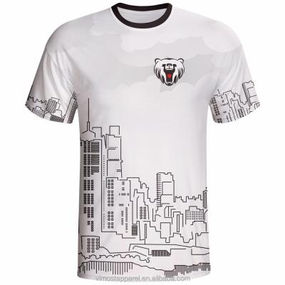 China Breathable Hot Sale 100% Polyester OEM Service Sublimation Lacrosse Shooting T-Shirts for sale