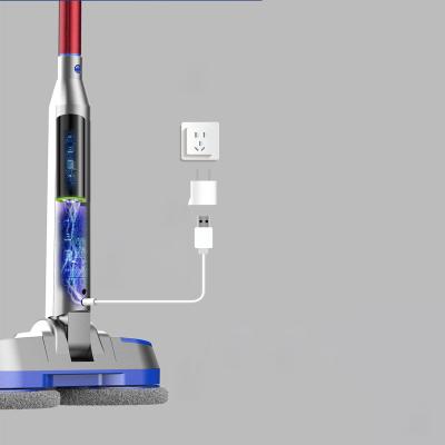 China Wireless Automatic Rotating Broom Floor Room Broom Electric Broom Cleaner Electric Broom With Water Sprayer for sale