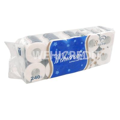 China Virgin wood pulp 60g-700g 2 ply 12 18 24 48 96 roll virgin wood pulp and recycle pulp toilet paper for sale