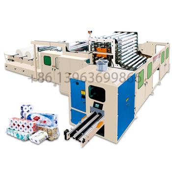 China Hotels Business Automatic Cheap Used Mini Toilet Paper Tissue Paper Roll Rewinding Making Slitter Production Line With Lamination for sale