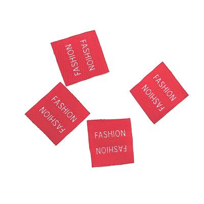 China Washable Fast Delivery Garment Woven Labels Suitcase Accessories Label Washable Clothing Logo Tag for sale