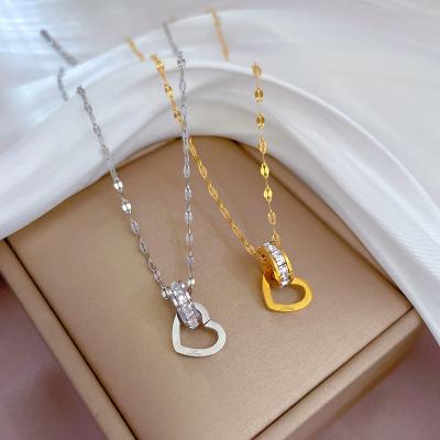 China Eco-Friendly/Classic Love Ring Delicate Fashion Gold Chains Cross Necklace for sale