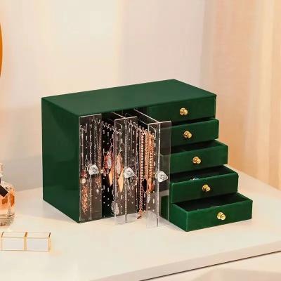 China China Wholesale Large Capacity Acrylic Jewelry Storage Box For Jewelry for sale