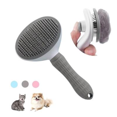 China Stocked Dog Hair Brush Cat Comb Grooming And Care Cat Brush Stainless Steel Comb For Long Hair Dogs Cleaning Pet Dog Accessories for sale