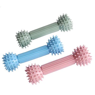 China High Quality Stored Dumbbell Shape Leak Food Pet Chew Toys Dog Molar Bite Interactive Training Stick Toy Teeth Cleaning for sale