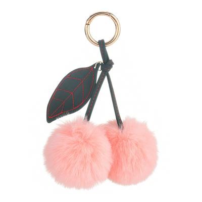 China High Quality Faux Fur Ball Pom Pom Keychain Plush Key Chains Car Key Rings Key Holder Wholesale Women's Cute Handbags Pendant Jewelry Accessories for sale