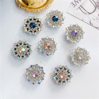 China Compatiable with ipad Wholesale Bling Diamond Pearl Phone Ring Holder Phone Socket for iPhone Rhinestone Smartphone Accessories for sale