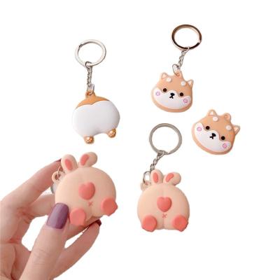 China Wholesale Cute Anti-fall Cartoon Silicone Case For Airtags Cover Device Anti-Lost Pet Locator Tracker For Apple Airtag With Keychain for sale