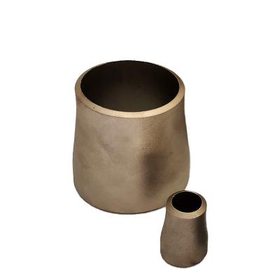 China Galvanized Painting Gold Butt Weld Steel Reducer pressing steel sanitary pipe fittings en venta