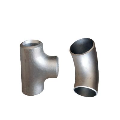 中国 Galvanized Painting Silver Gold Butt Weld Carbon Steel Tee Pipe Fitting 販売のため