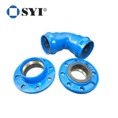 Κίνα SYI Round DI Flanged Adapter Ductile Iron Quick Flange Adaptor with PN10/16 for PE/PVC Pipe προς πώληση