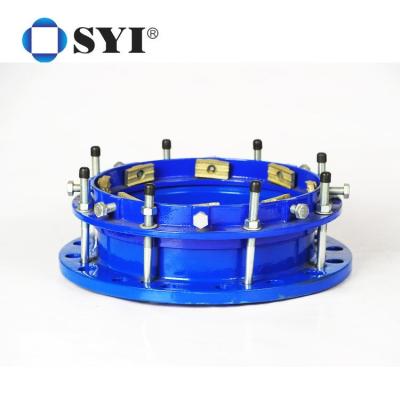 중국 EN545 EN598 Ductile Iron Brass Thrust Ring PE Restraint Flange Adaptor For PE Pipe 판매용