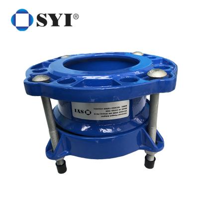 China ISO2531 Cast Iron Pipe Fittings Fusion Bonded Epoxy Wide Range Flange Adaptor for sale