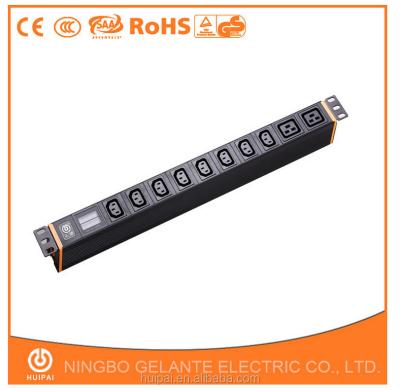 China IEC C13 Residential / General Purpose Type 10 Way PDU Socket With Power Lamp for sale