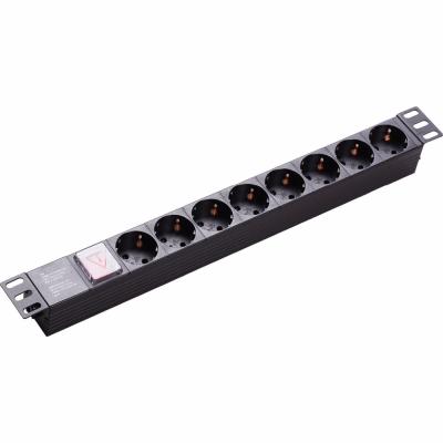 China German Residential / General Purpose 6 Way PDU Rack Mount Cabinet Socket for sale