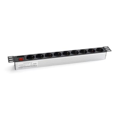 China Residential / General Purpose 1U 19' German Type Rack PDU Power Distribution Unit 3 Phase for sale