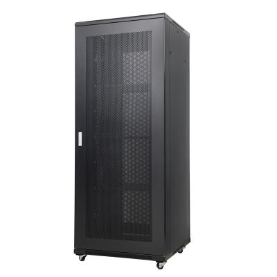 China Cold Rolled Steel 42u Mesh Network Server Rack , Rack Mounted Server for sale