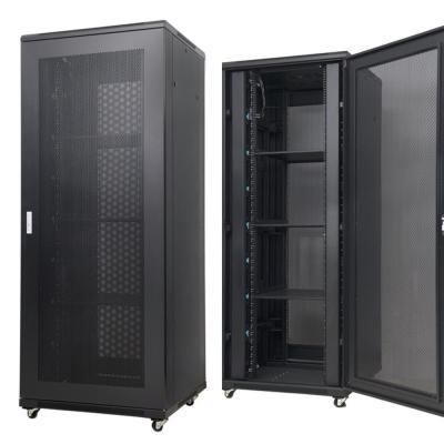 China Data Center Cold Rolled Steel Application, Perforated Door Server Networking Rack 19 Inch, 27U for sale