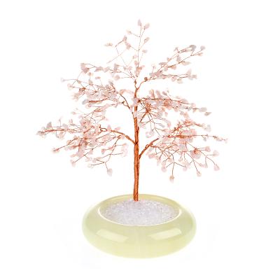 China China's Natural Feng Shui Tree Crystal Healing Stone Copper Money of Life Stone for sale