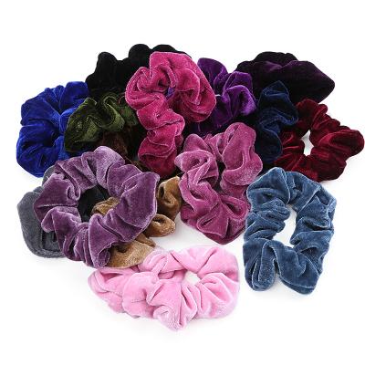 China Fashion Hair Accessories Rubber Band Hair Bands Hair Ties Ropes Velvet Scrunchies for Women or Girls for sale